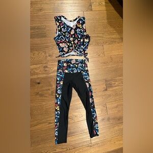 2-Piece Joy Lab Workout Set Top Size Small and Pants Size Extra Small